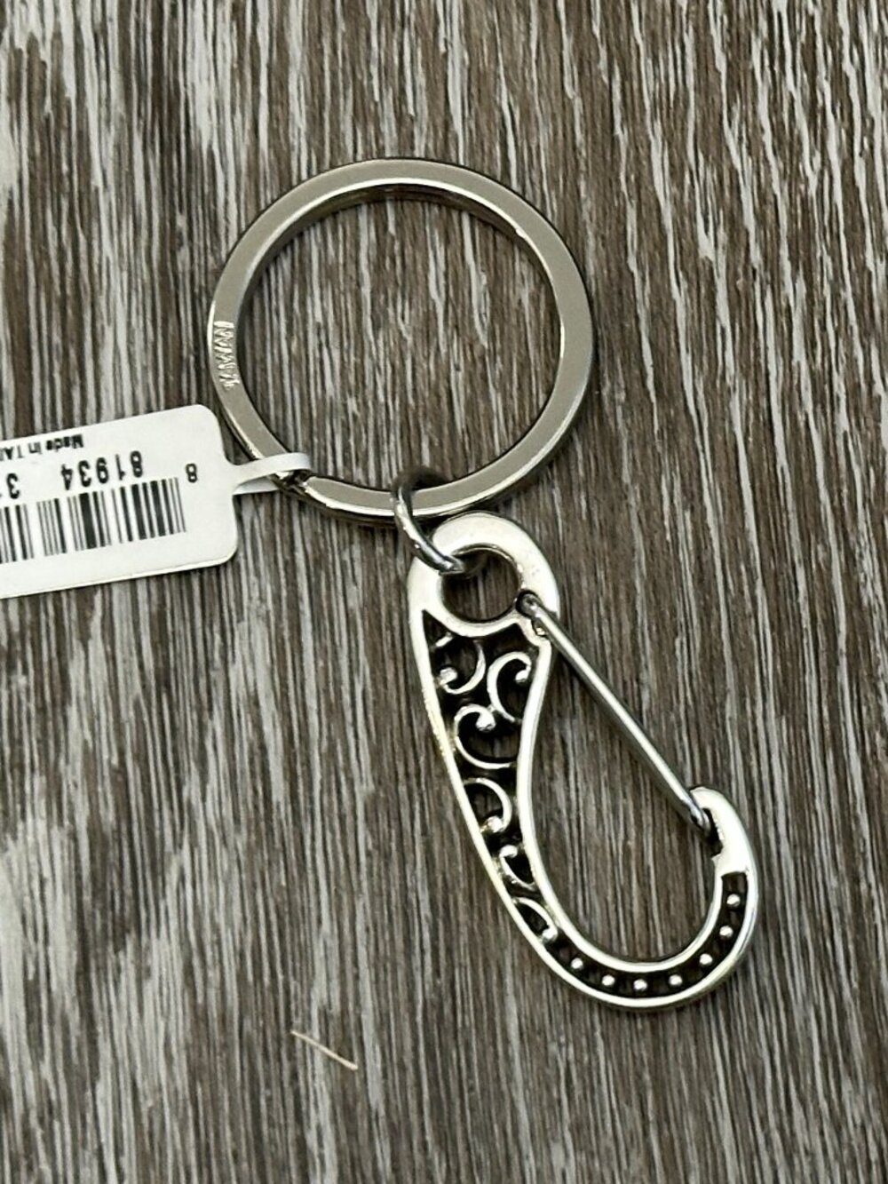 NWT Brighton Keychain Key Fob Ring Chain Clip Beautiful!